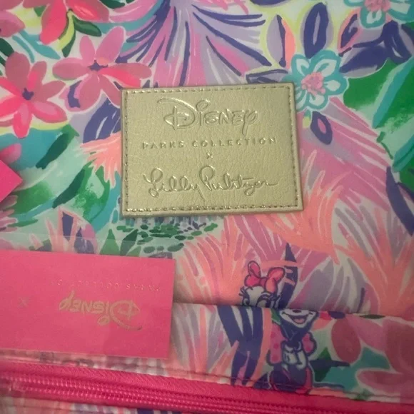 NWT Lilly Pulitzer X Disney Parks Dreamin' Pink Full Size Backpack Limited Ed - Picture 7 of 9